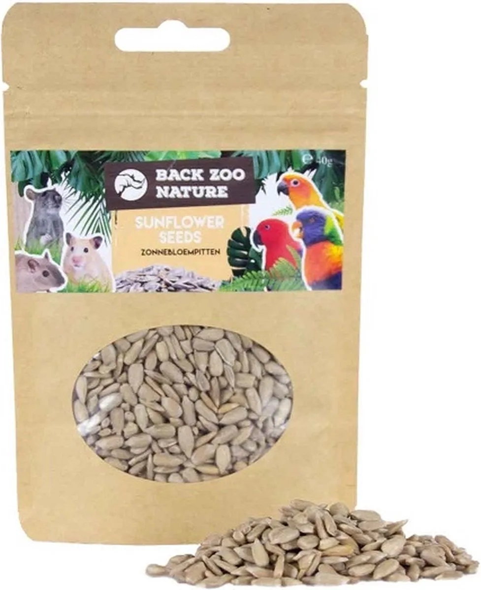 Gepelde Zonnebloempitten 40 gram by Back Zoo Nature – product photo