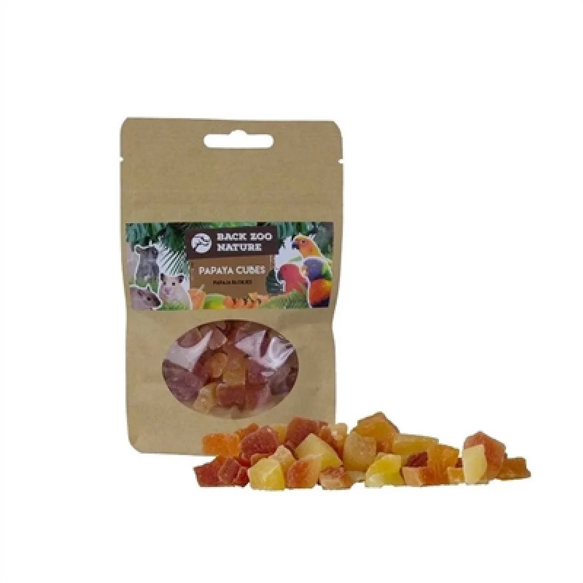 Papaya Cubes 50g van Back Zoo Nature – productfoto