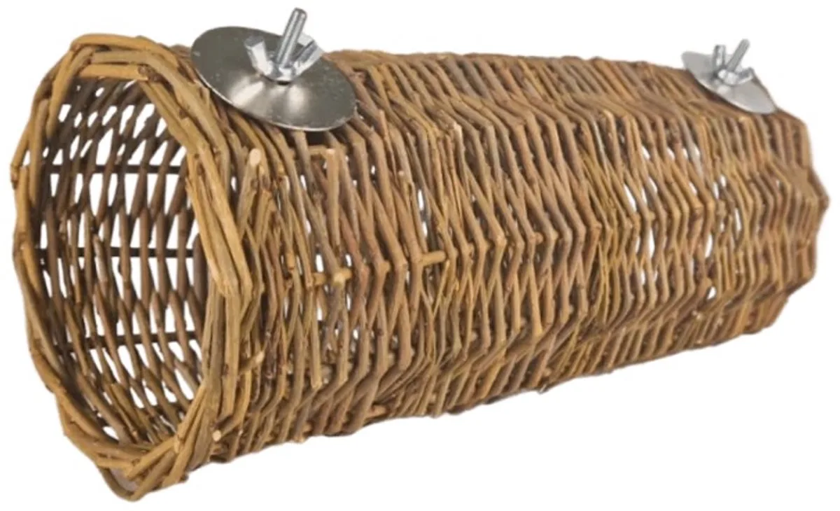 Wilgen Tunnel - Natuurlijke Foerageertunnel - 25x12x12 cm van Back Zoo Nature in Bruin – productfoto