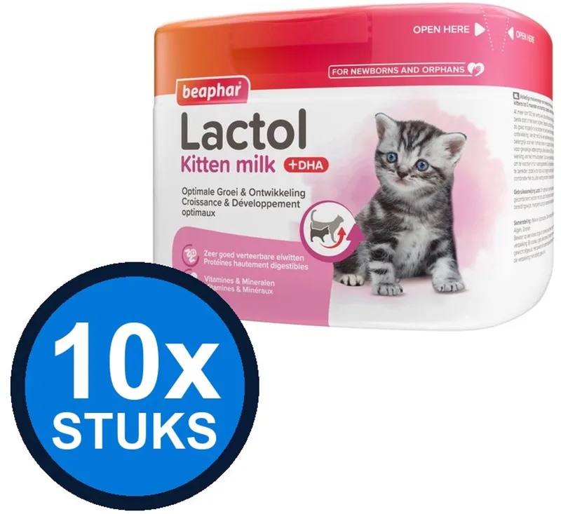 10x Beaphar - lactol kitten milk 250gr - Kattenvoer - 250 g by Beaphar – product photo