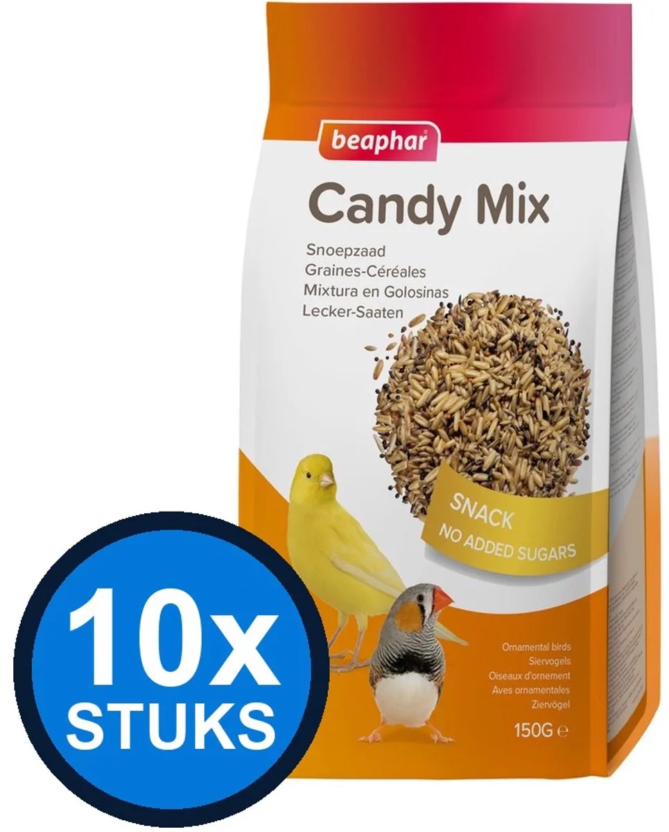 10x Beaphar - snoepzaad 150gr - Vogelvoer - 150 g de Beaphar – photo produit