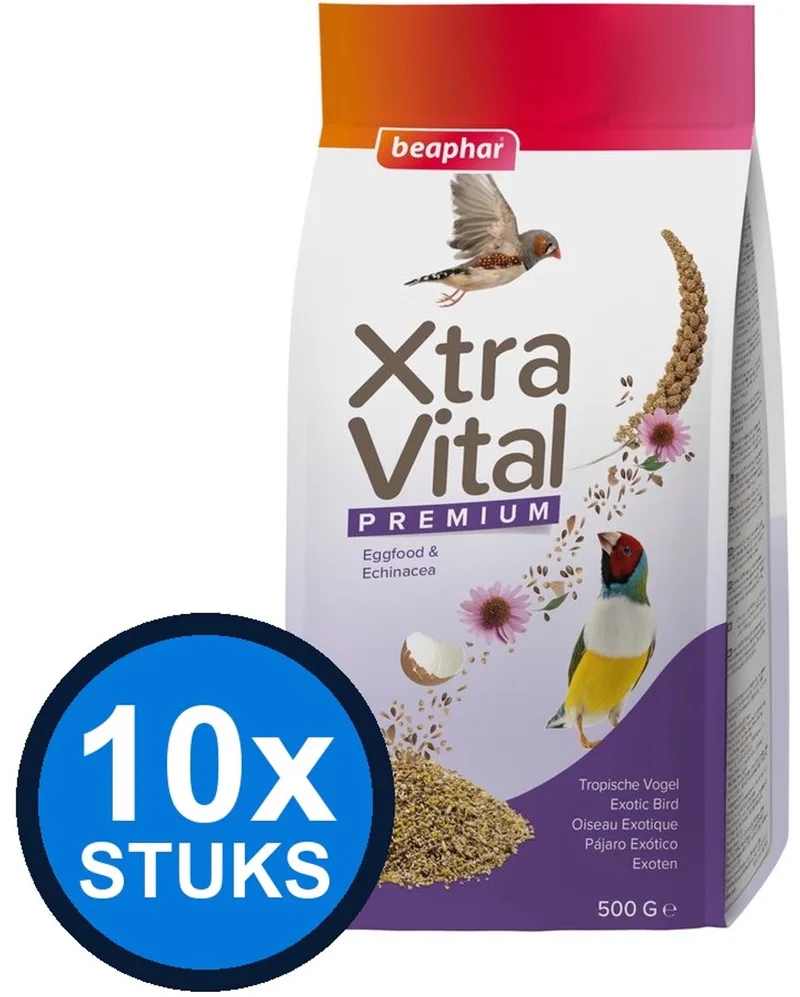 10x Beaphar - XtraVital tropisch 500gr - Vogelvoer - 500 g von Beaphar – Produktfoto