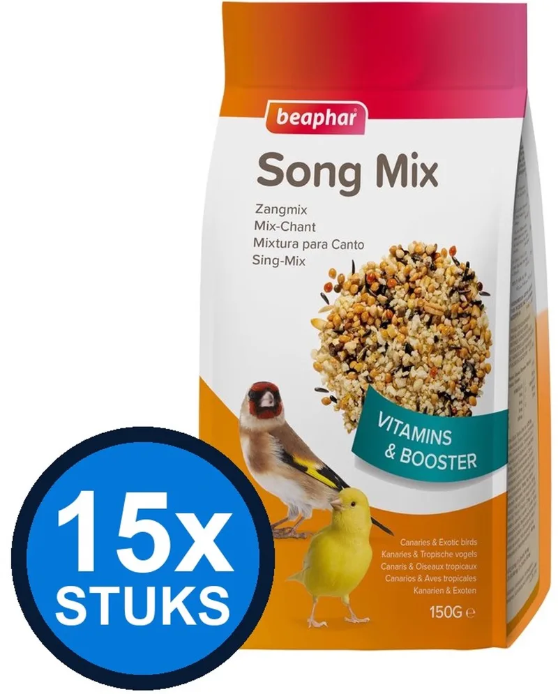 15x Beaphar - zangmix 150gr - Vogelvoer - 150 g de Beaphar – photo produit