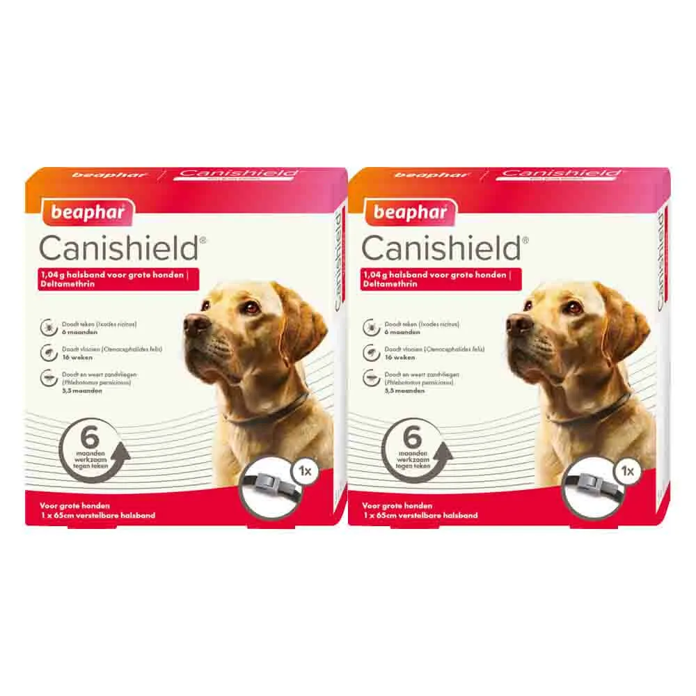 2x Beaphar Canishield Anti Vlooien en Tekenband Hond L 65 cm van Beaphar – productfoto