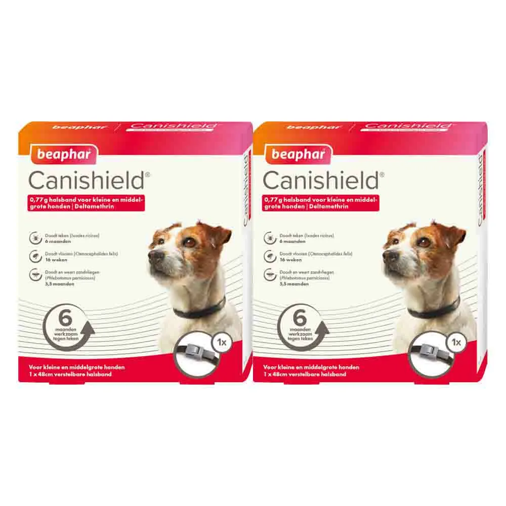 2x Beaphar Canishield Anti Vlooien en Tekenband Hond S - M 48 cm de Beaphar – photo produit