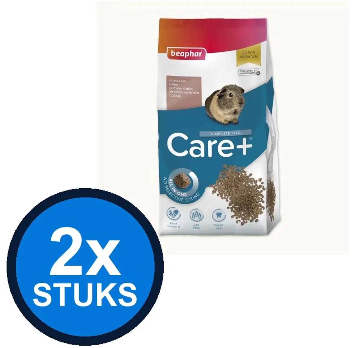 2x Beaphar - Care+ cavia 5kg van Beaphar – productfoto