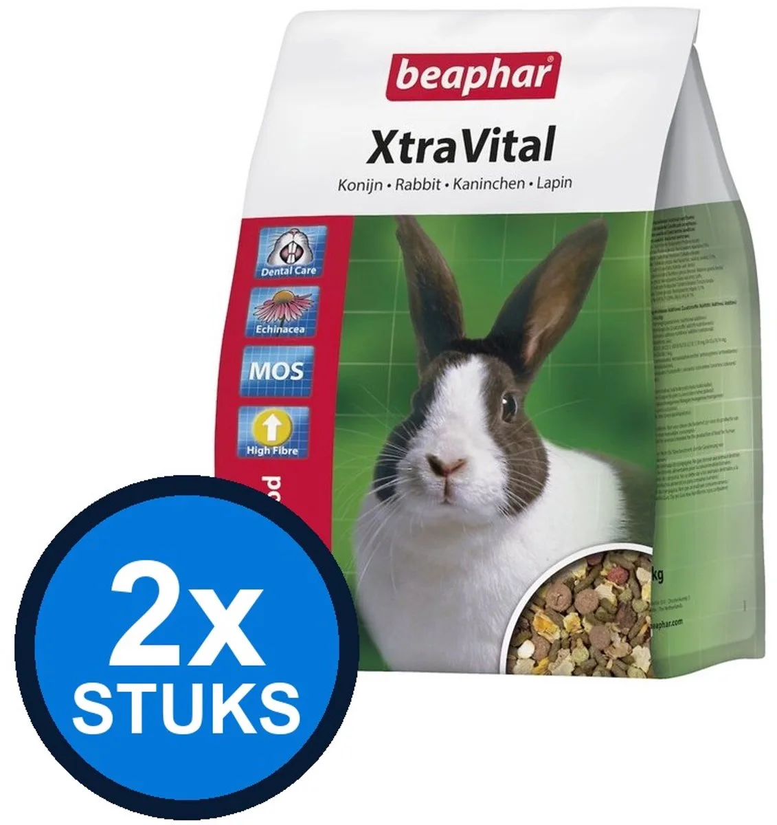 2x Beaphar - XtraVital konijn 2,5kg - Knaagdierenvoer - 2.5 kg von Beaphar – Produktfoto