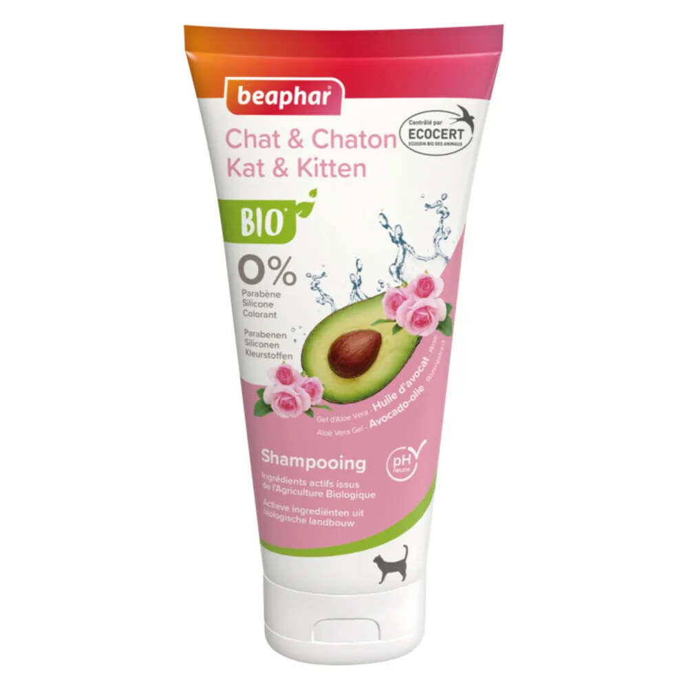 3x Beaphar Bio Shampoo Tube Kat Kitten 200 ml van Beaphar – productfoto