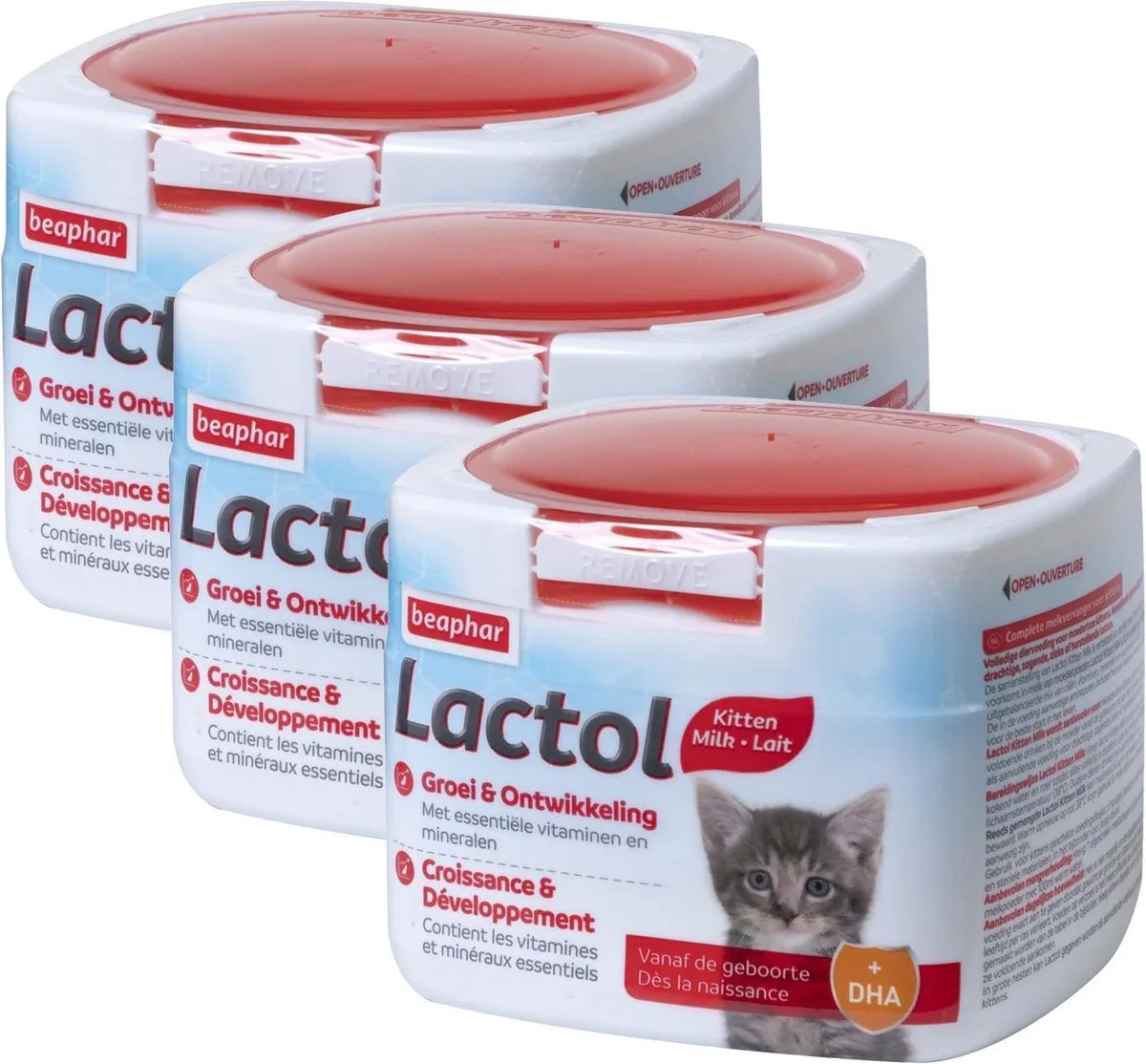 3x Beaphar Lactol Melk Kitten 250 gr de Beaphar – photo produit