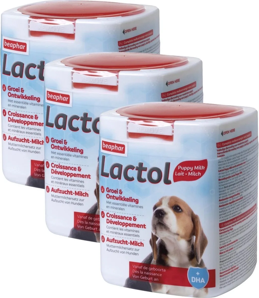 3x Beaphar Lactol Melk Puppy 500 gr de Beaphar – photo produit
