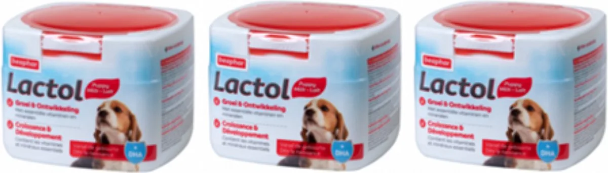 3x Beaphar Lactol Puppy Milk - Moedermelkvervanger - 250g de Beaphar – photo produit