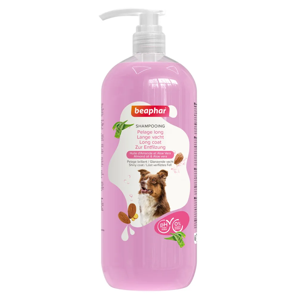 3x Beaphar Shampoo Hond Langharige Vacht 1 liter van Beaphar – productfoto