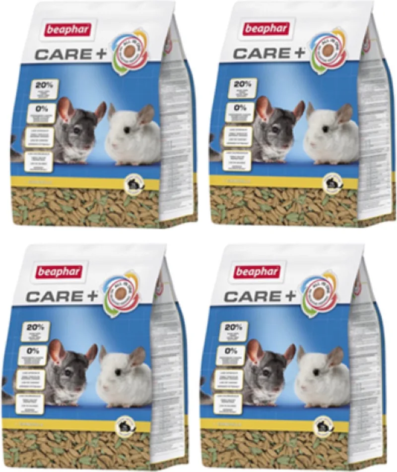 4x Beaphar Care+ Chinchilla - Chinchillavoer - 1.5kg de Beaphar – photo produit