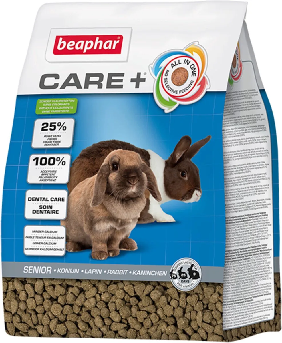 4x Beaphar Care+ Konijnenvoer Senior 1,5 kg van Beaphar – productfoto