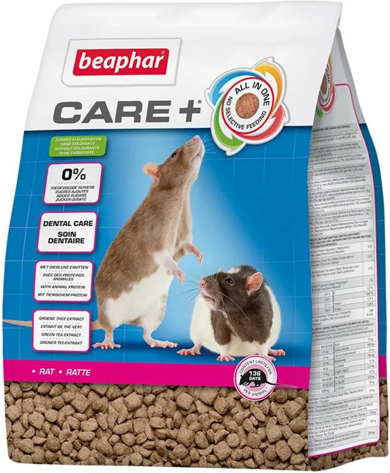 4x Beaphar Care+ Rattenvoer 1,5 kg van Beaphar – productfoto