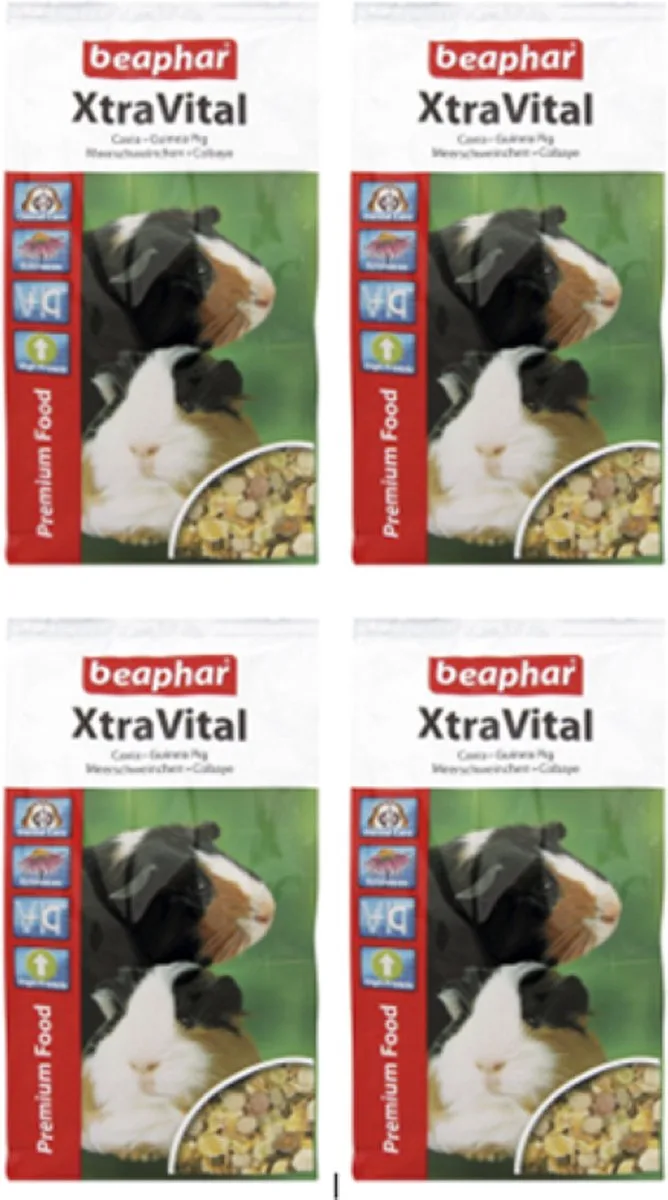 4x Beaphar XtraVital Cavia - caviavoer - 2.5kg van Beaphar – productfoto