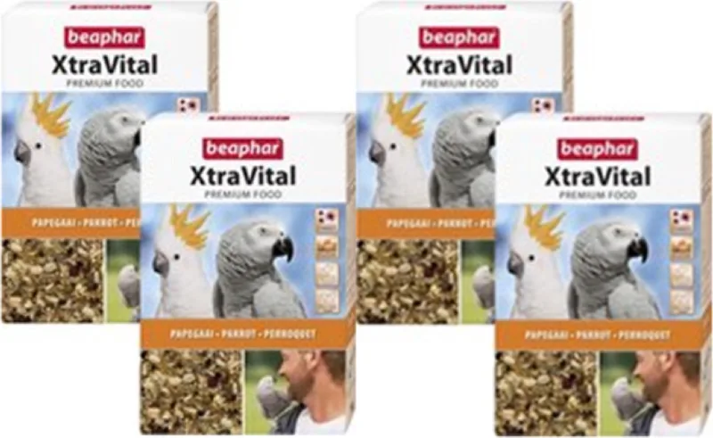 4x Beaphar XtraVital Papegaai - vogelvoer - 3kg by Beaphar – product photo