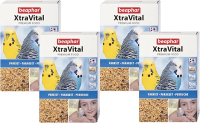 4x Beaphar XtraVital Parkiet- Vogelvoer - 1kg