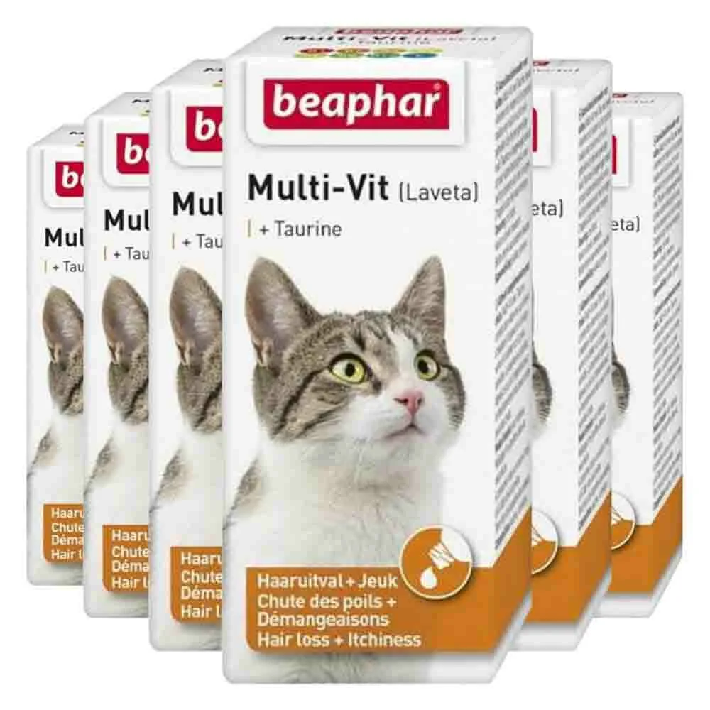 6x Beaphar Multi-Vit Laveta Kat 20 ml van Beaphar – productfoto
