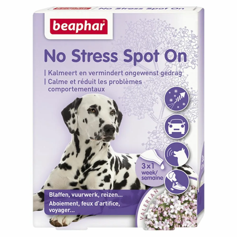 6x Beaphar No Stress Hond Spot On 3 pipetten van Beaphar – productfoto