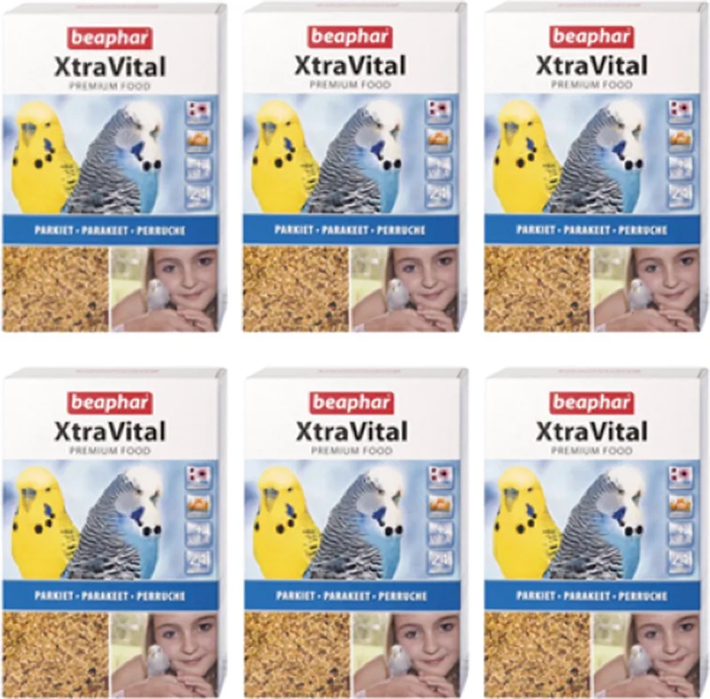 6x Beaphar XtraVital Parkiet- Vogelvoer - 500g van Beaphar – productfoto