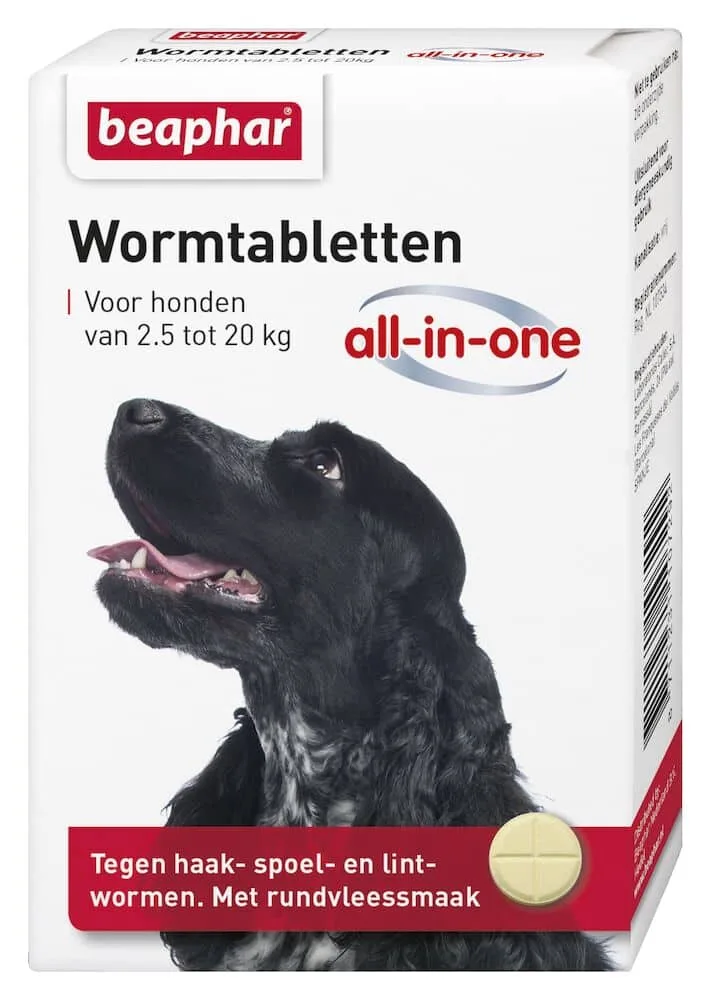 All-in-One hond (2,5 - 20kg) - 2 Tabletten van Beaphar – productfoto