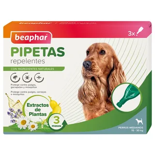 Antiparasitäre Abweisende Pipetten Für Hunde 2ml 3 Einheiten von Beaphar – Produktfoto 1 von 6