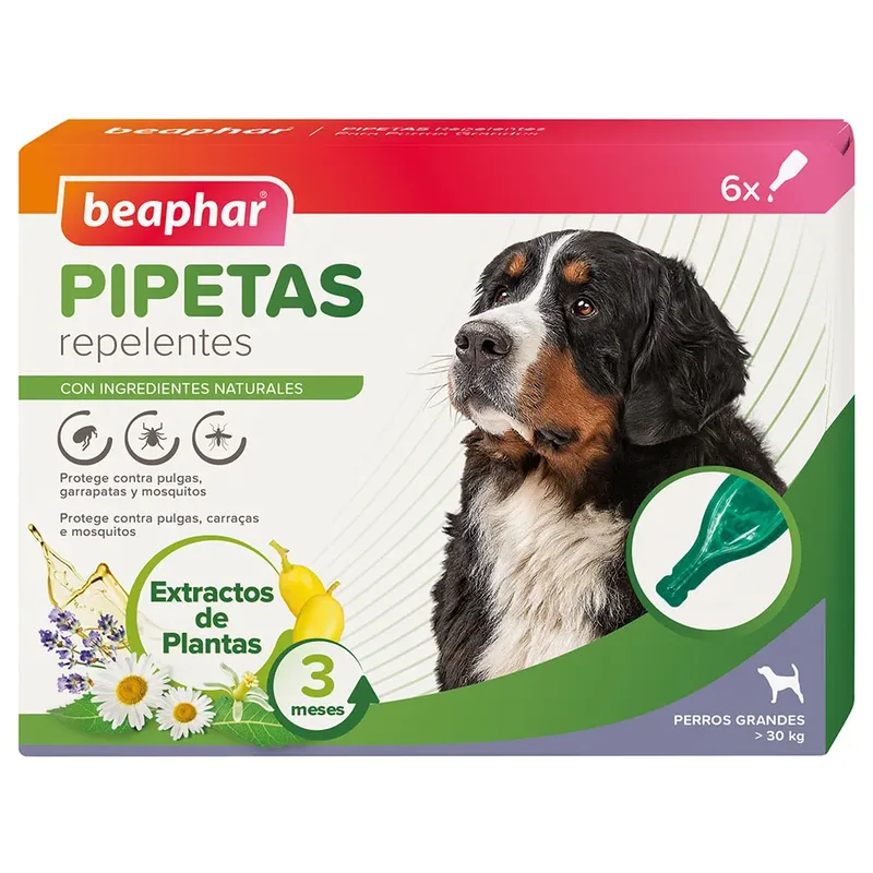 Antiparasitaire Afstotende Pipetten Voor Honden 2ml 6 Eenheden by Beaphar – product photo 1 of 6