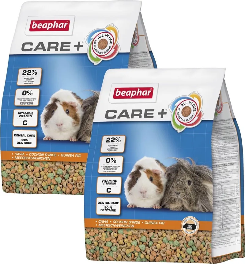 Care+ Cavia - 2 St à 1,5 kg - Caviavoer von Beaphar – Produktfoto