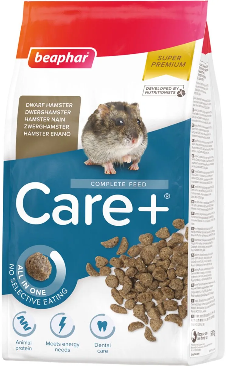 Care+ Dwerghamster - 5 x 500 gr - Voordeelverpakking de Beaphar – photo produit