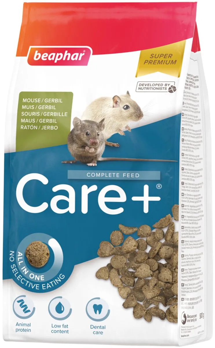 Care+ Gerbil & Muis - 5 x 500 gr - Voordeelverpakking de Beaphar – photo produit