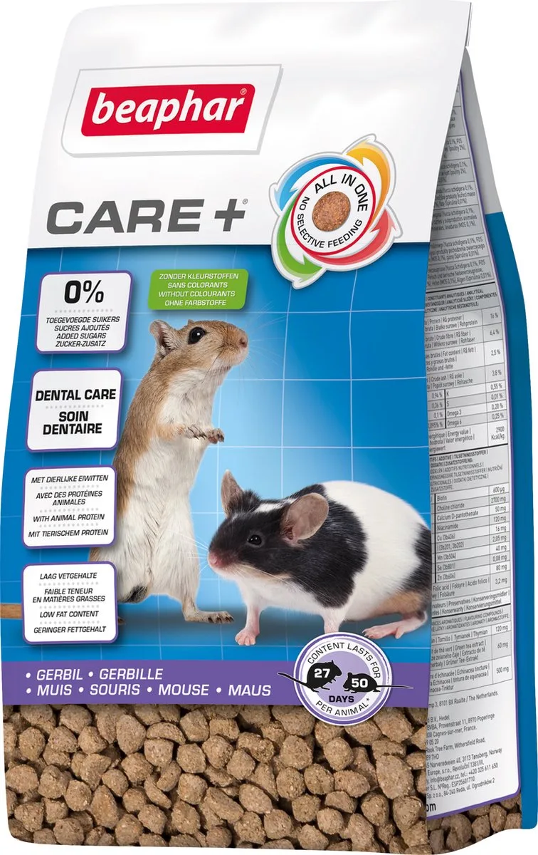 Care+ - Gerbilvoer - 700 gr de Beaphar – photo produit