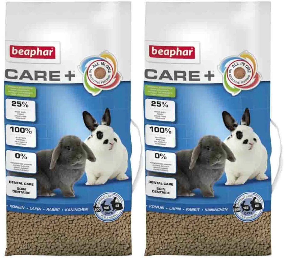 Care+ Konijn Adult - 2 x 10 kg - Voordeelverpakking de Beaphar – photo produit