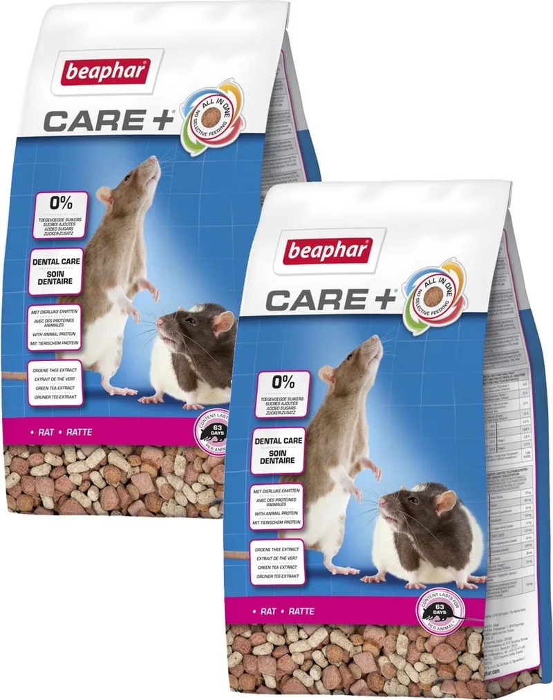 Care+ Rat - 2 St à 700 gr - Rattenvoer by Beaphar – product photo