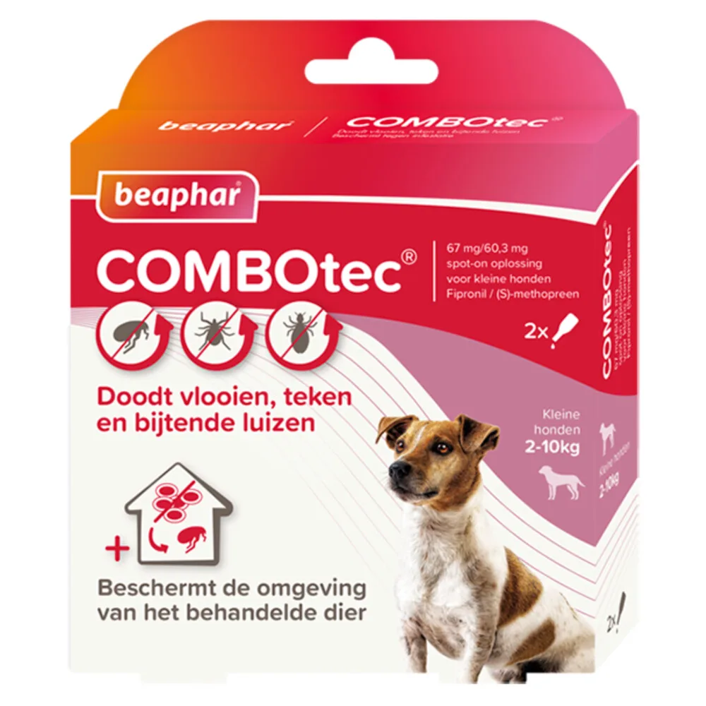 Combotec Anti Teken- en Vlooiendruppels Hond 2-10 kg 2 pipetten by Beaphar – product photo