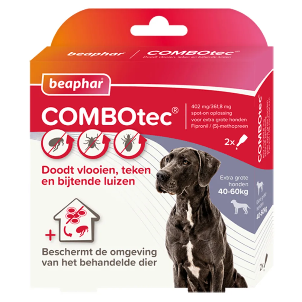 Combotec Anti Teken- en Vlooiendruppels Hond 40-60 kg 2 pipetten by Beaphar – product photo