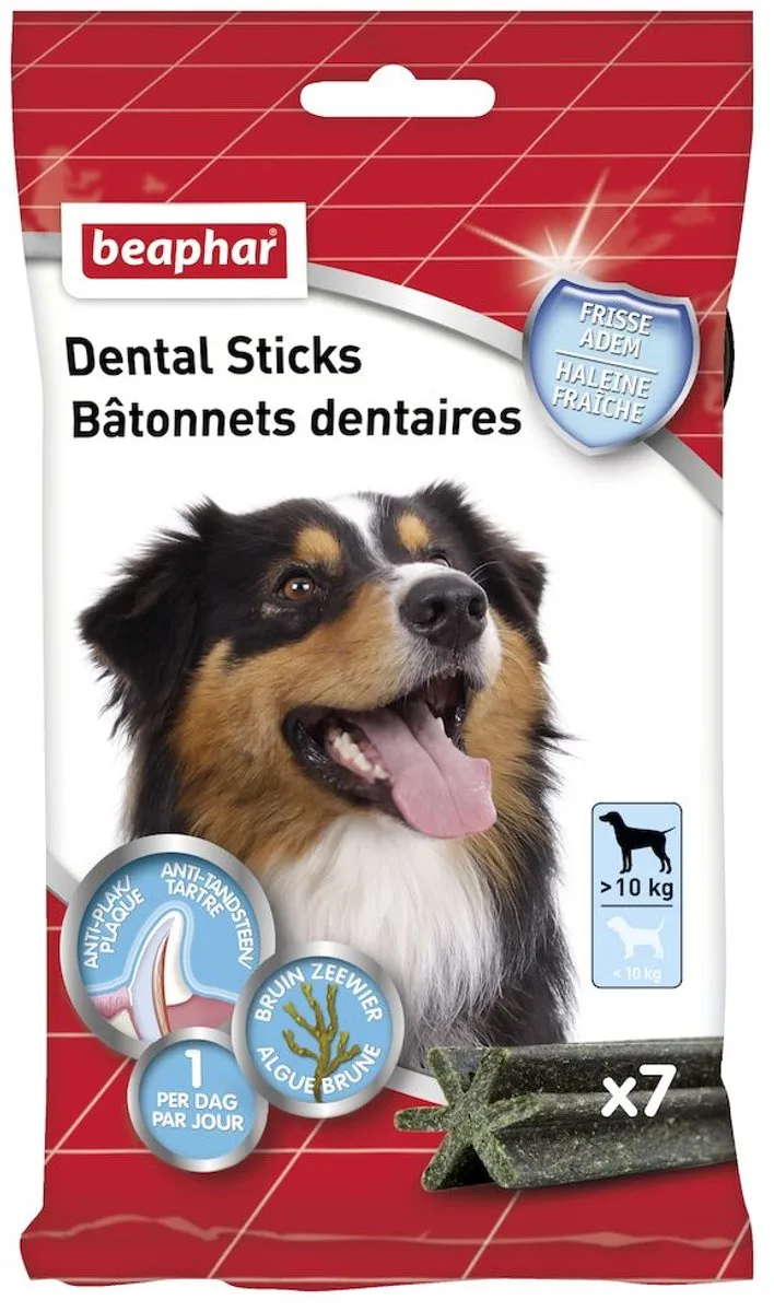 Dental sticks middel/grote hond 7st by Beaphar – product photo