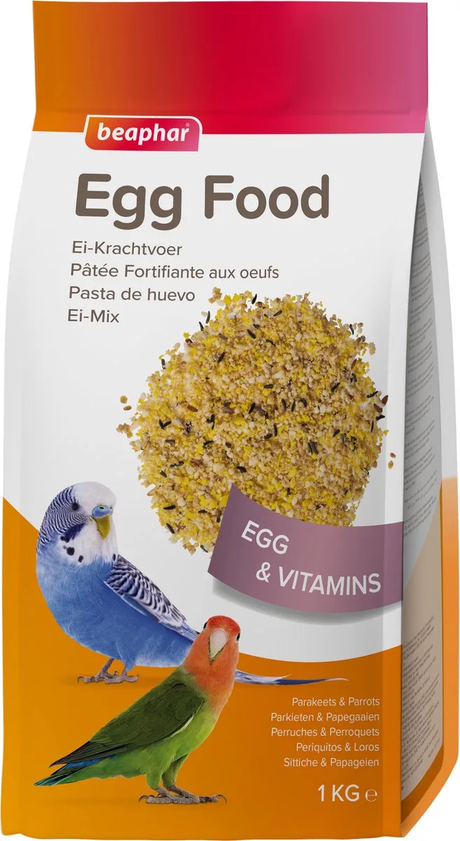 Eiernudeln Für Wellensittiche Agaporniden Und Sittiche 1kg von Beaphar – Produktfoto