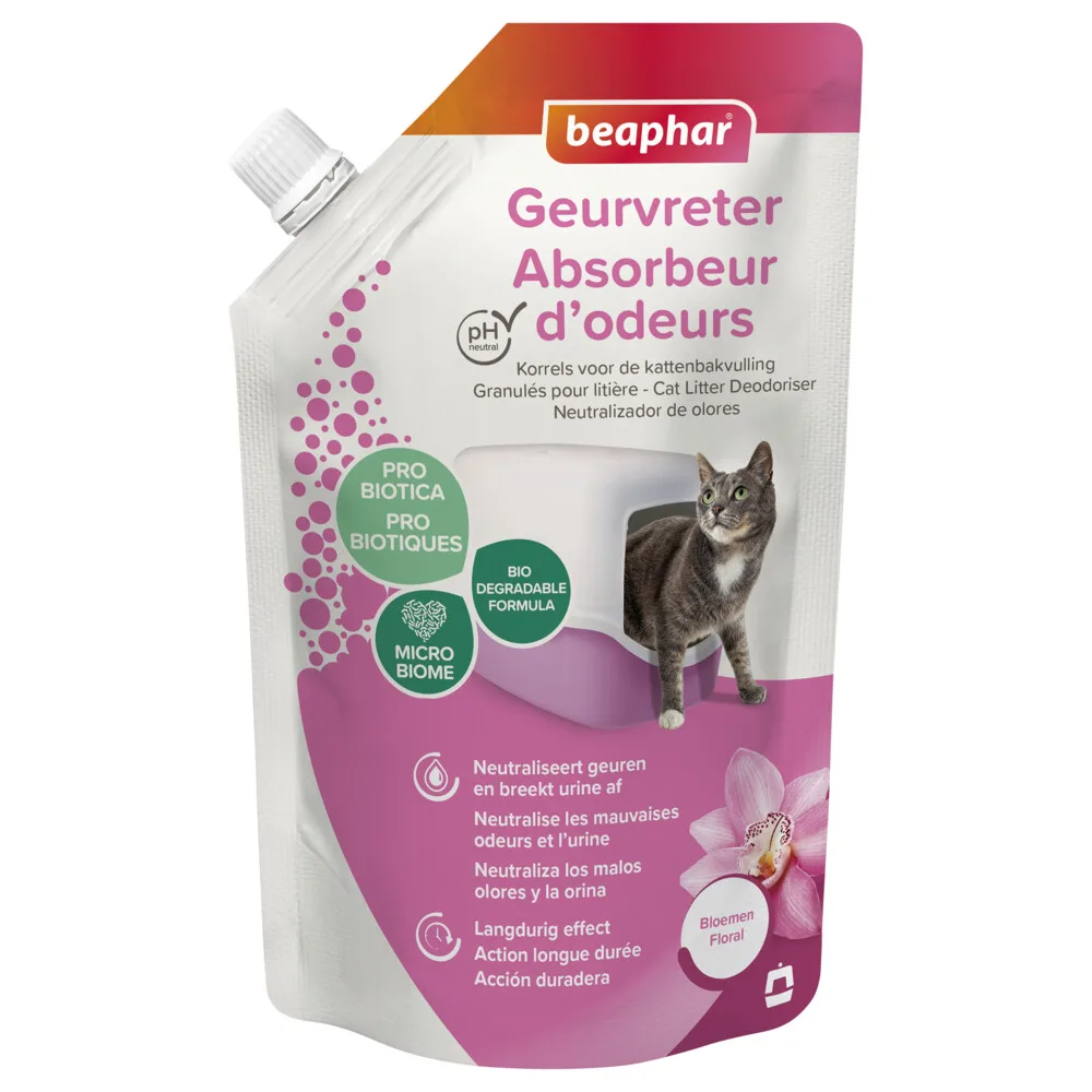 Geurvreter Kattenbakreiniging Orchidee 400 gr från Beaphar – produktbild