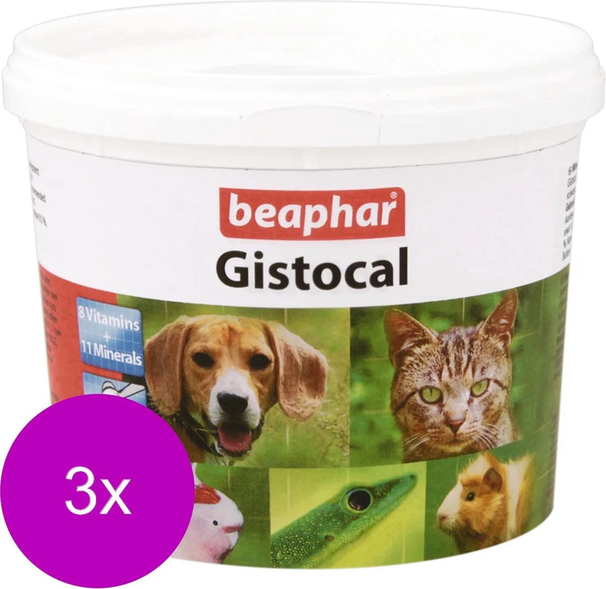 Gistocal - Voedingssupplement - Weerstand - 3 x 500 g de Beaphar – photo produit