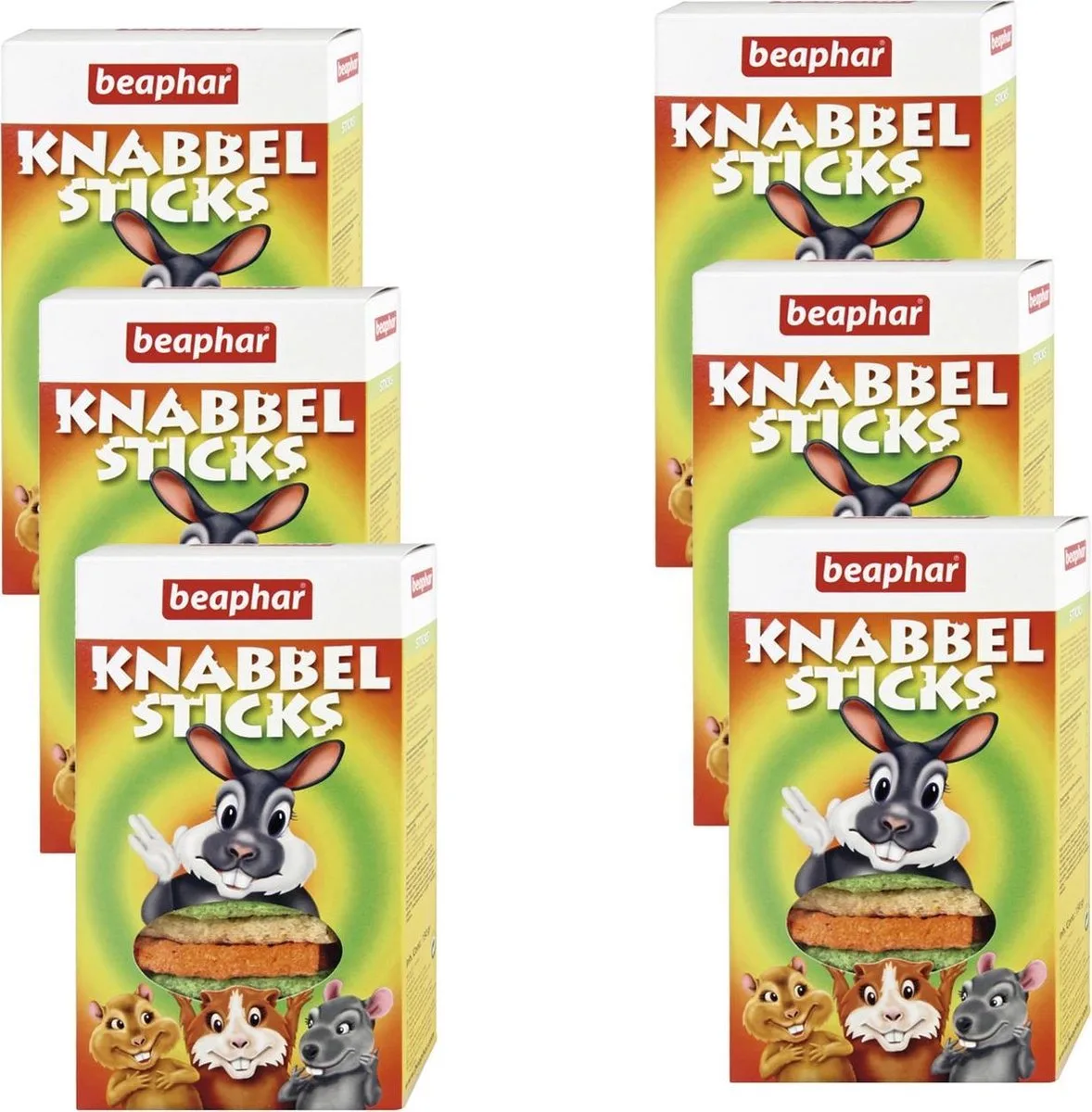 Knabbelsticks - Knaagdiersnack - 6 x 150 g de Beaphar – photo produit