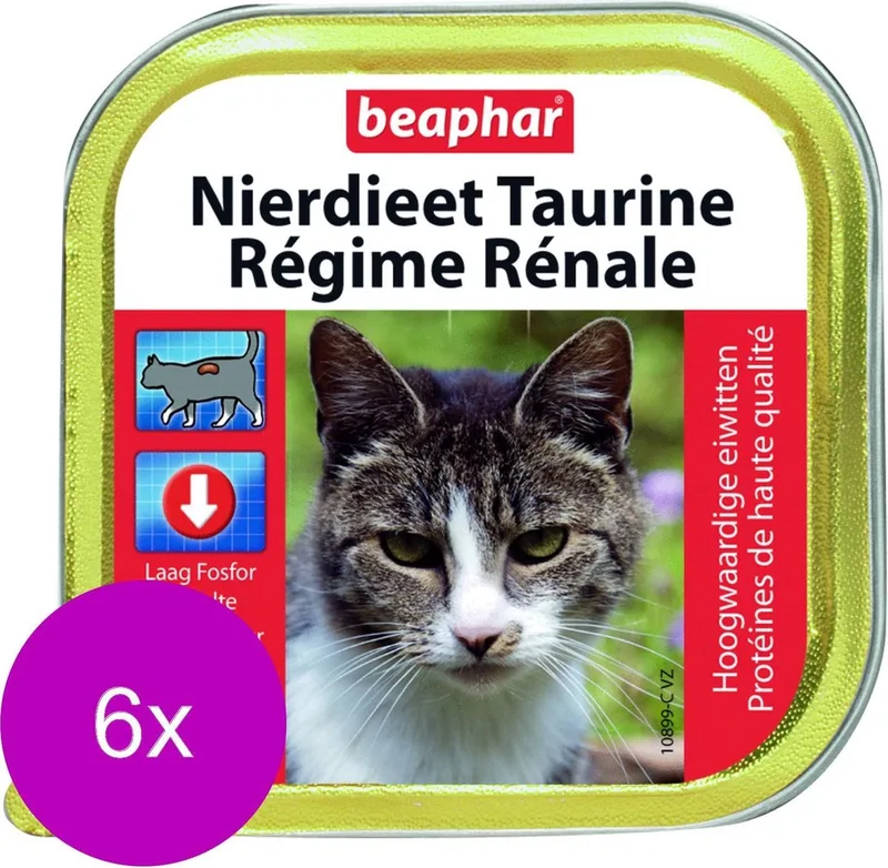 Nierdieet Kat Multi Pack Kip/Eend/Lam - Kattenvoer - 6 x 100 g från Beaphar – produktbild