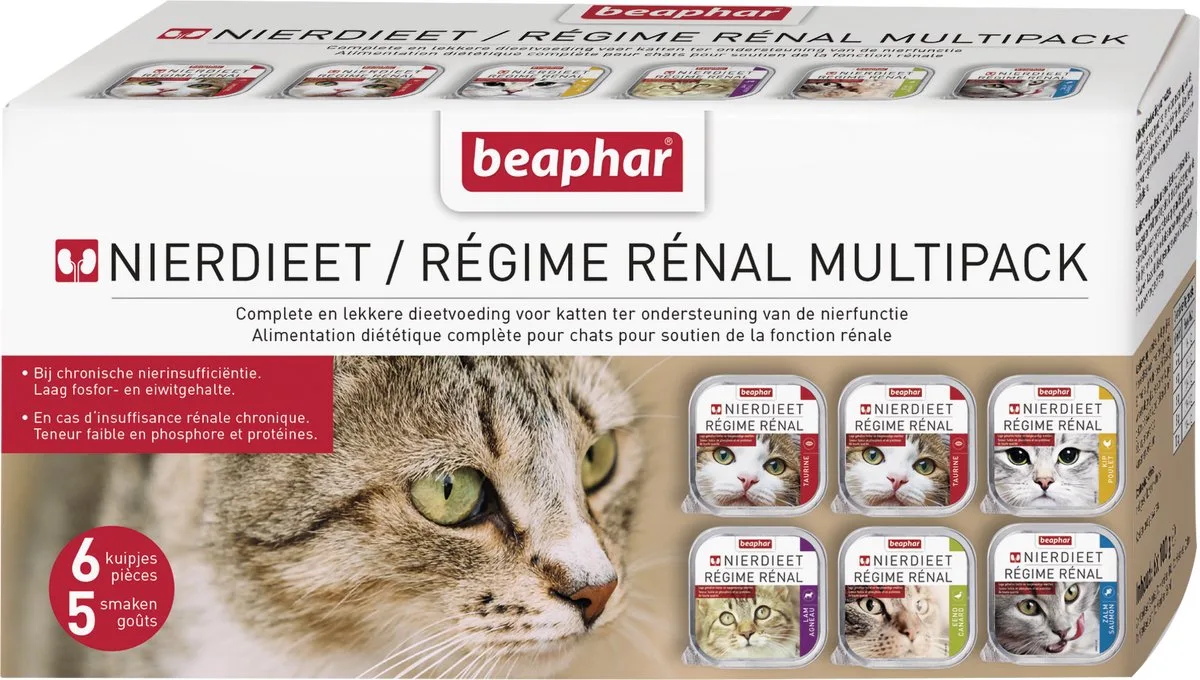 Nierdieet Multipack 6x100g van Beaphar – productfoto