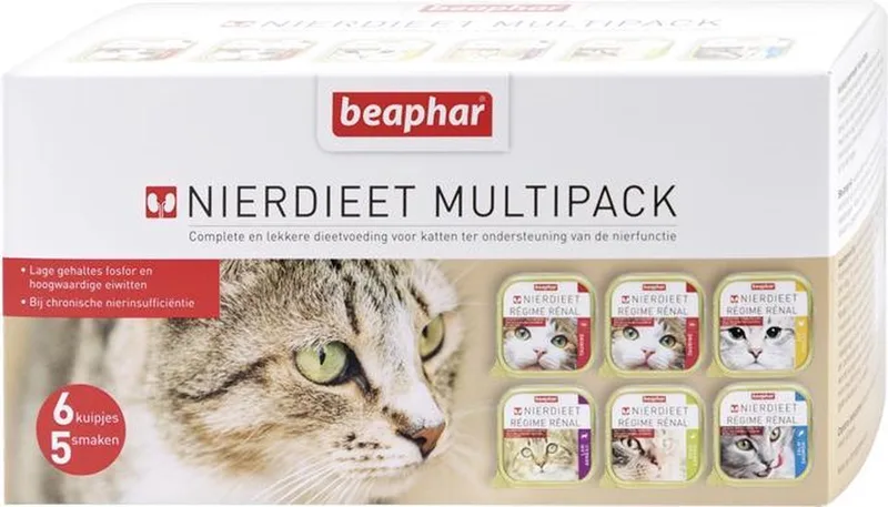 Nierdieet multipack - Kattenvoer - 6x100g de Beaphar – photo produit