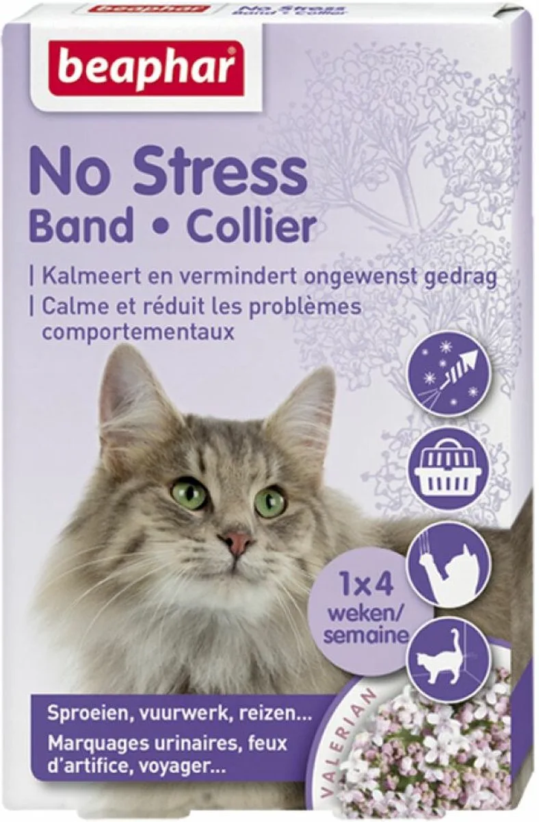 No Stress Kat Halsband - 3 x - Voordeelverpakking von Beaphar – Produktfoto