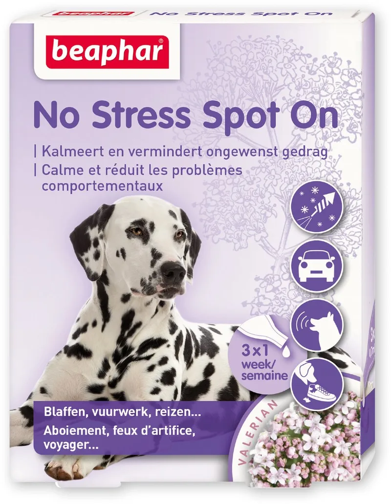No Stress Spot-On hond 3 pipetten de Beaphar – photo produit