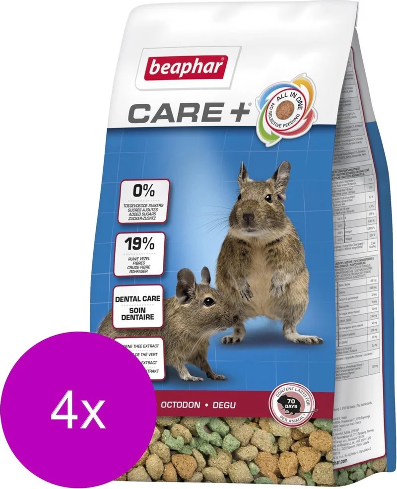 Xtra Vital Care Plus Degoe - Degoevoer - 4 x 700 g by Beaphar – product photo