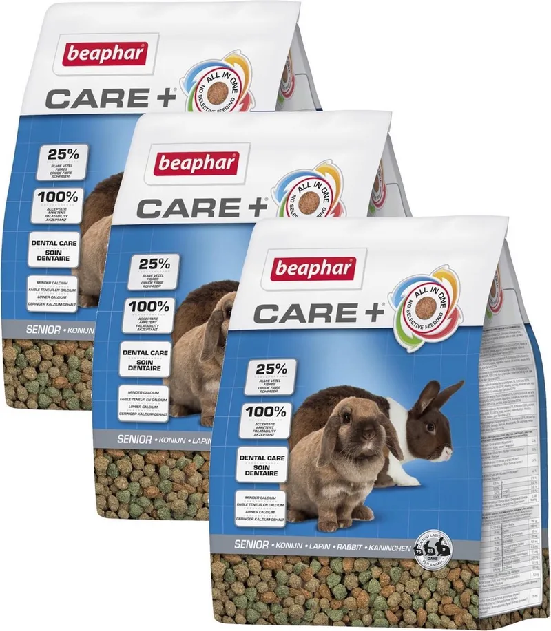 Xtra Vital Care Plus Konijn Senior - Konijnenvoer - 3 x 1.5 kg von Beaphar – Produktfoto
