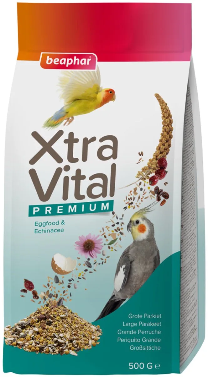 XtraVital Grote Parkiet - 7 x 500 gr - Voordeelverpakking by Beaphar – product photo