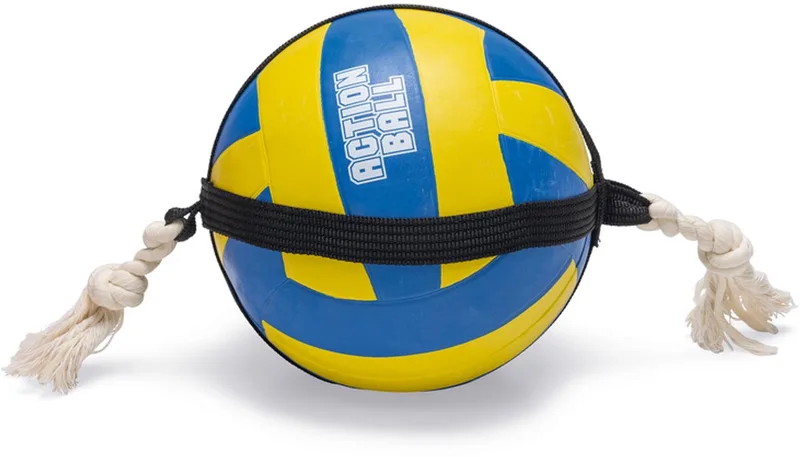 Jouet Pour Chien Action Volleyball Ball Rope de Beeztees en Multicolore – photo produit